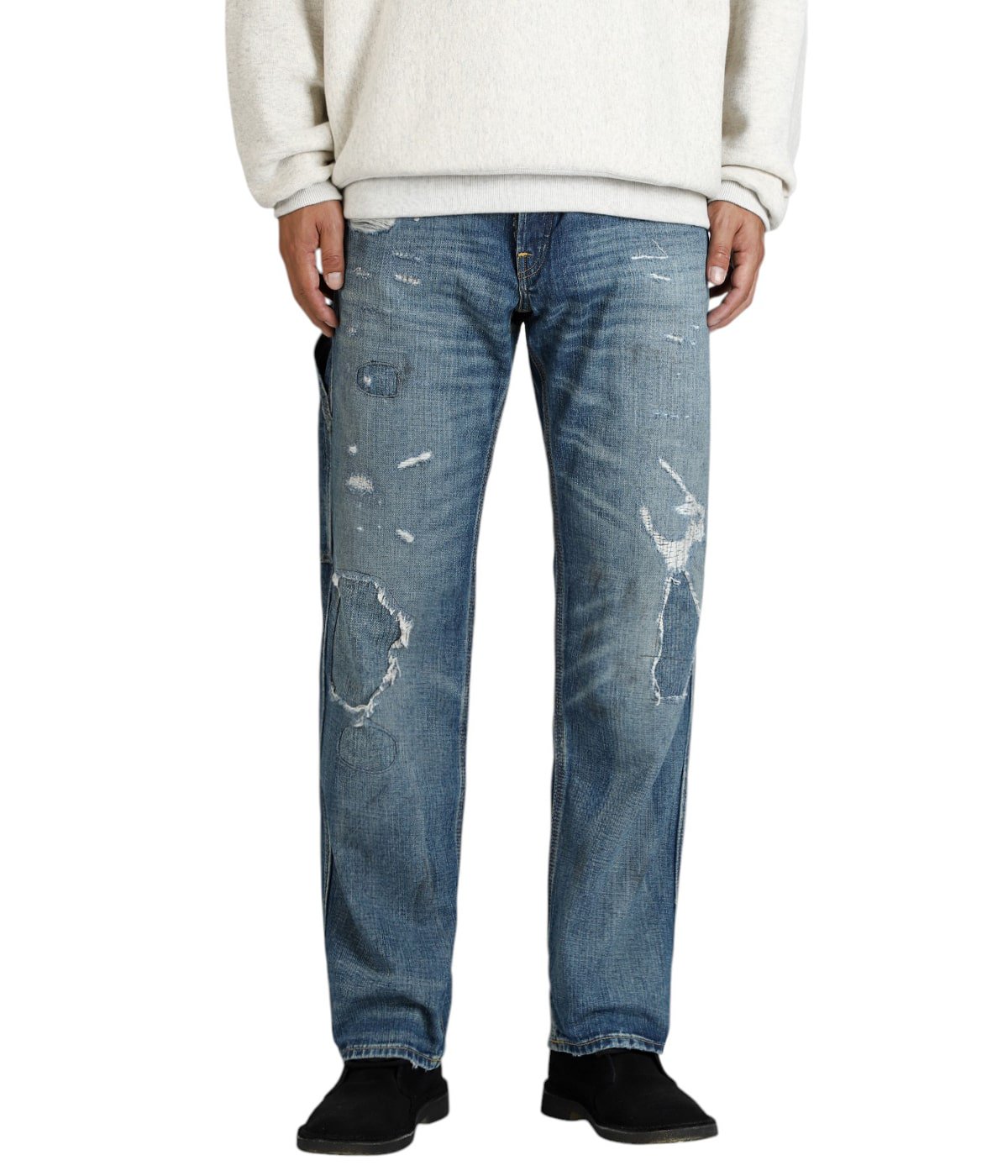 BRAYTON BK-FULL LENGTH-STRAIGHT CTN 3X1 WW DNM | RRL(ダブルアール