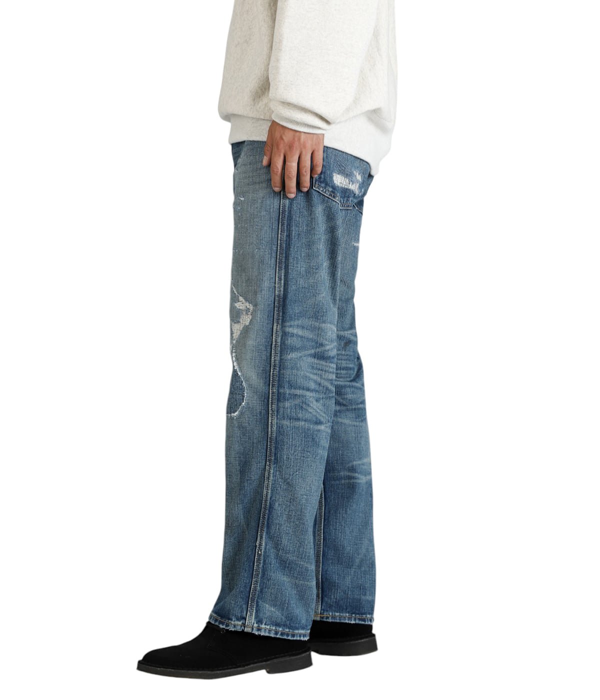 BRAYTON BK-FULL LENGTH-STRAIGHT CTN 3X1 WW DNM | RRL(ダブルアール