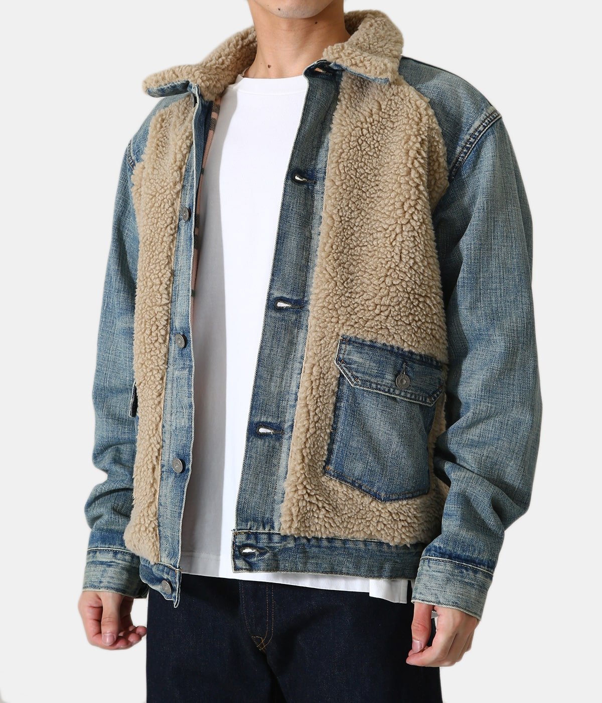 TYPE 1 GRIZ-UNLINED TRUCKER JACKET | RRL(ダブルアールエル