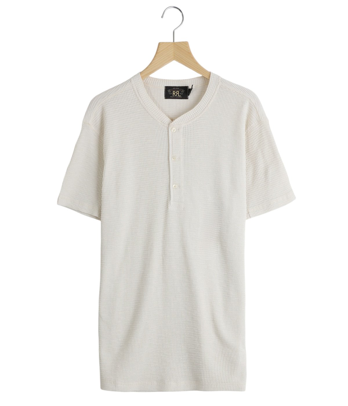 SS HENLEY-SHORT SLEEVE-KNIT-COTTON NOV TEXTURE | RRL(ダブルアール