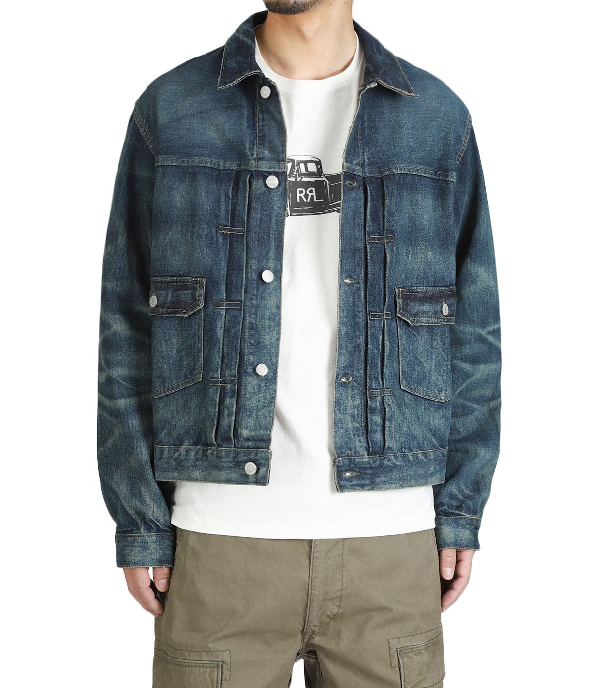 TYPE 2 JKT-UNLINED-TRUCKER JACKET 3X1 RHT DENIM | RRL(ダブルアール