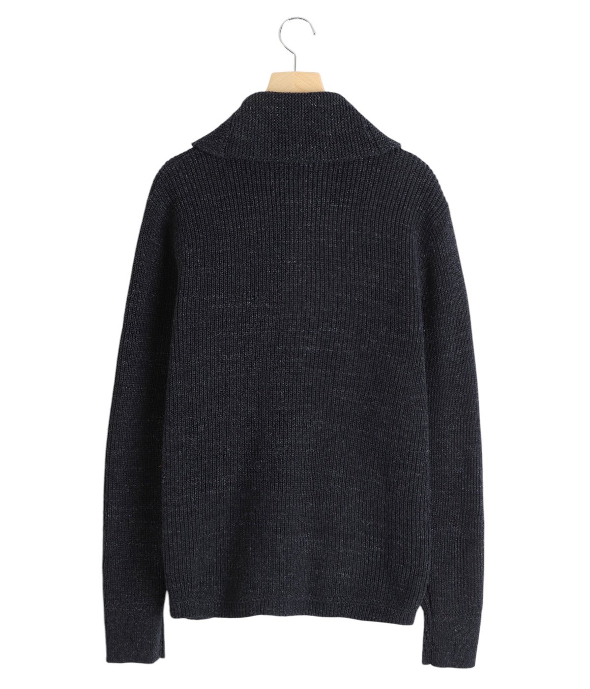 RRL ダブルアールエル Car Motif Cotton Wool Zip Cardigan カーモチーフ コットンウール ジップカーディガン MNRRSWE16820146 S Black Double RL 定価225,000円 ショールカラー ニット トップス【新古品】【中古】【RRL】 RRL - RRL ダブルアールエル Car Motif Cotton Wool Zip Cardigan カー