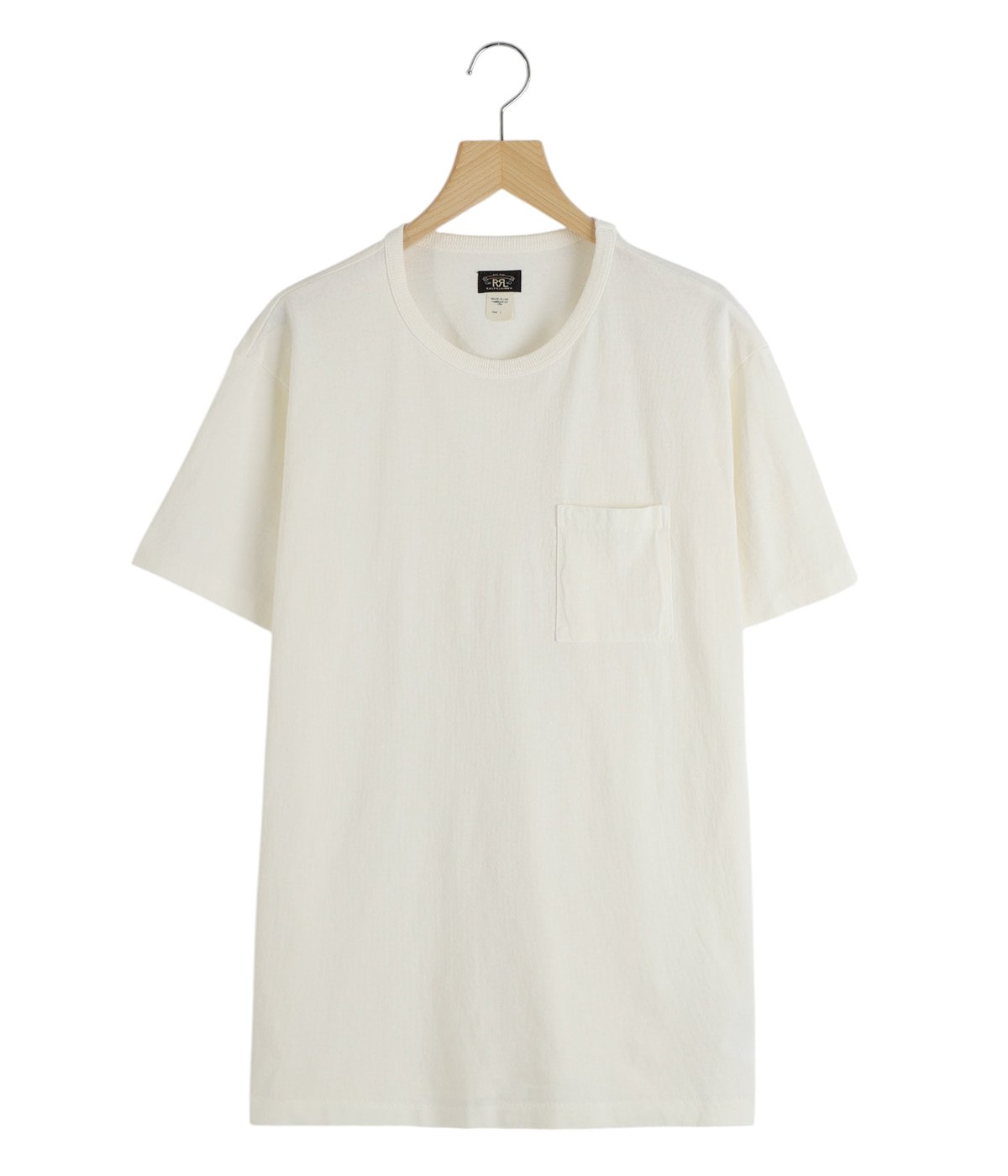 RRL/プリントコットン＆ヘンプTシャツ ホワイト 半袖 2 PACK TEES-SHORT SLEEVE-T-SHIRT COTTON JERSEY | RRL(ダブル