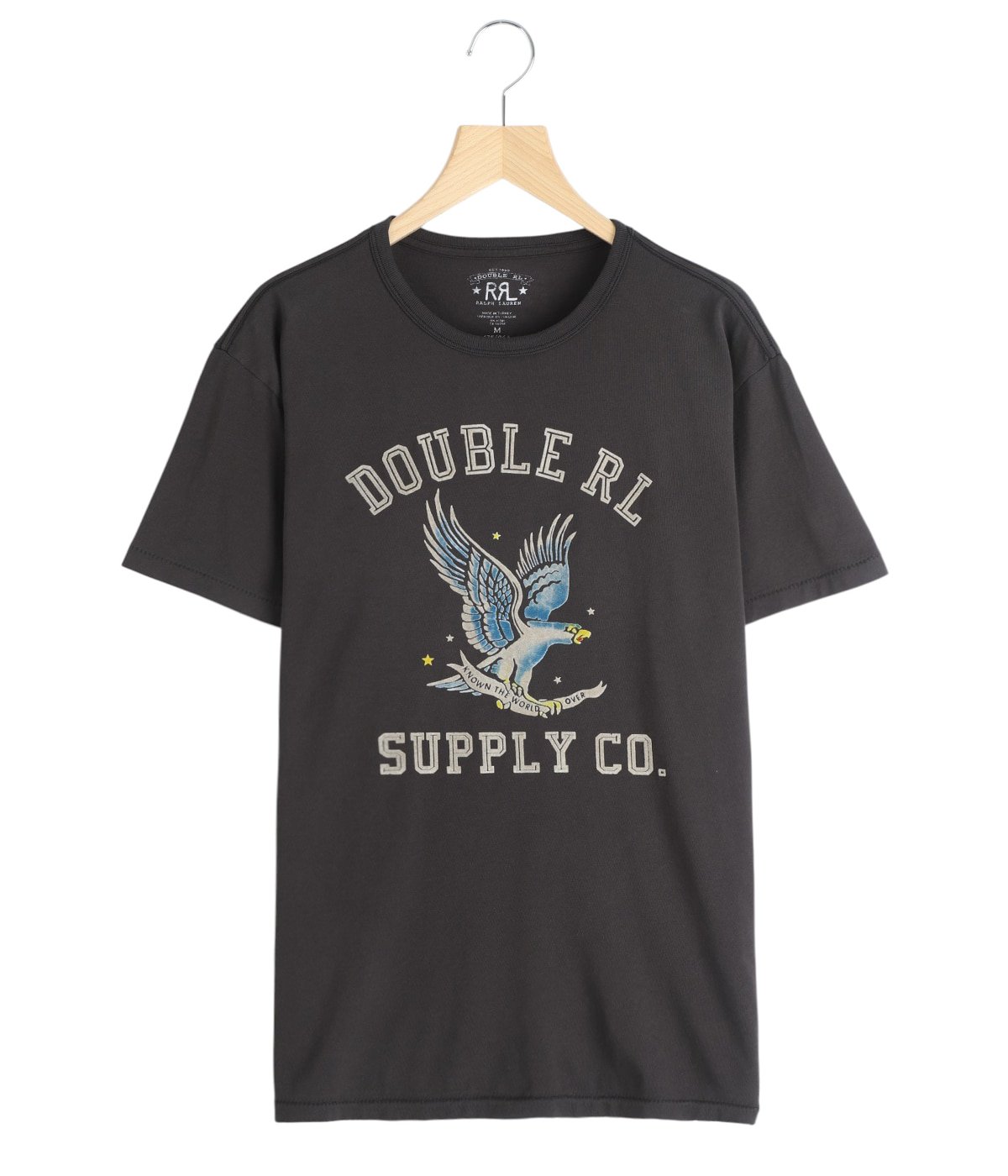 RRL ロゴ 半袖 Tシャツ アースカラー M メンズ　ダブルアールエル GRAPHIC TEE-SHORT SLEEVE-T-SHIRT | RRL(ダブルアールエル