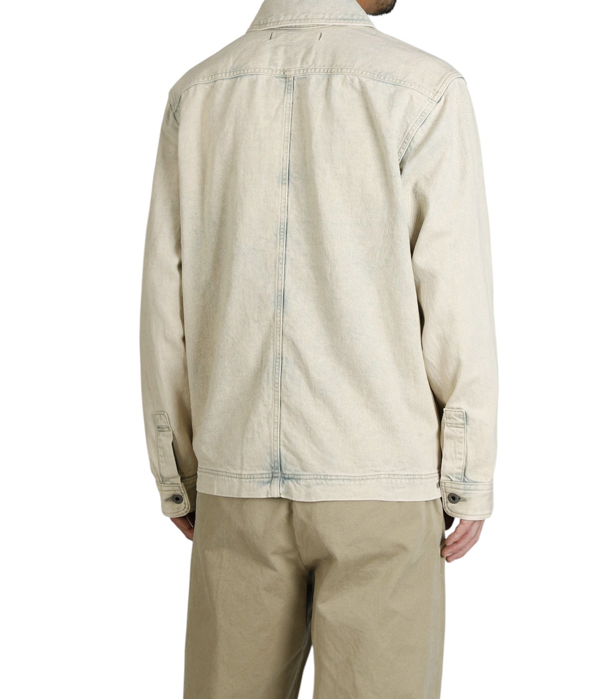 PERKINS SHWL-LONG SLEEVE-SPORT SHIRT CTN/LINEN SELV DNM PERKINS SHWL-LONG SLEEVE-SPORT SHIRT CTN/LINEN SELV DNM