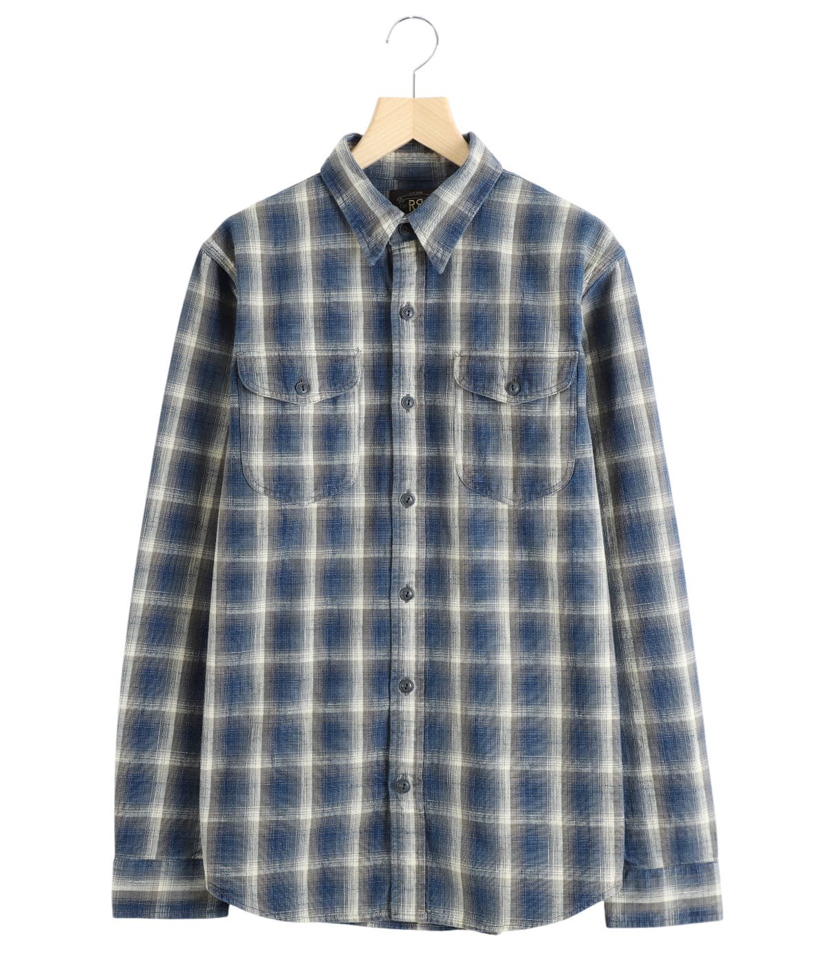 RRL柄長袖シャツ RRL RALPH LAUREN】ダブルアールエルラルフローレン『ロゴ総柄