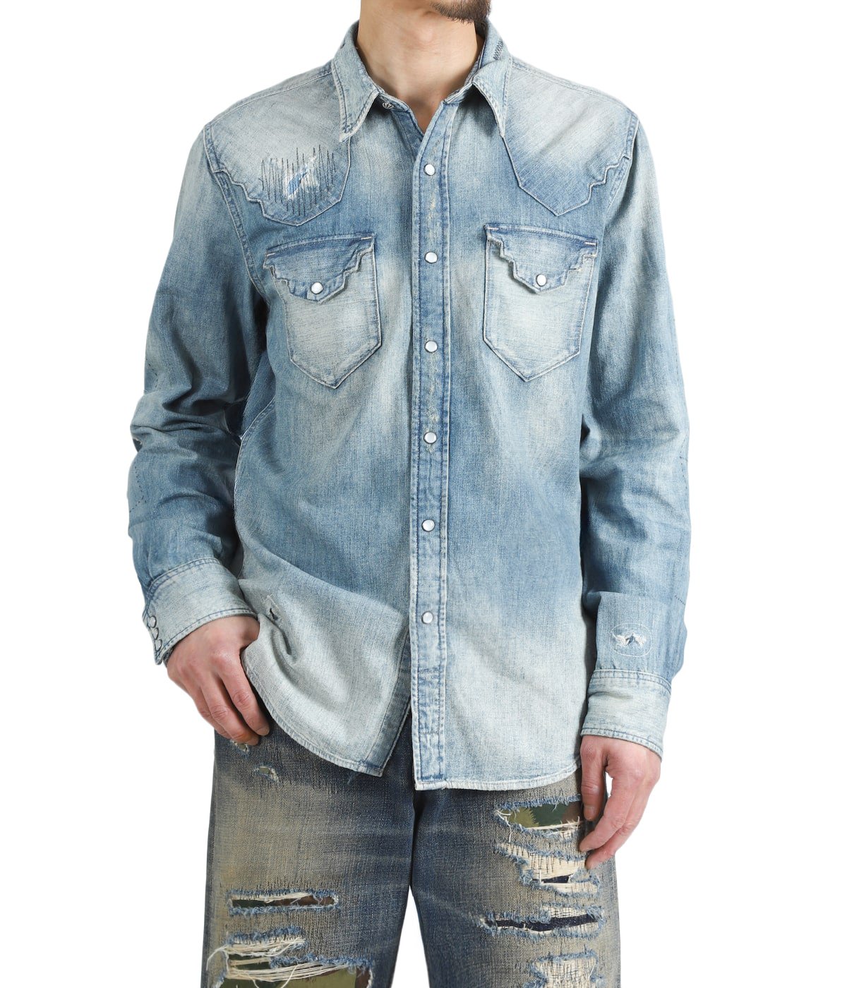 ADDINGTON WS-LONG SLEEVE-SPORT SHIRT | RRL(ダブルアールエル