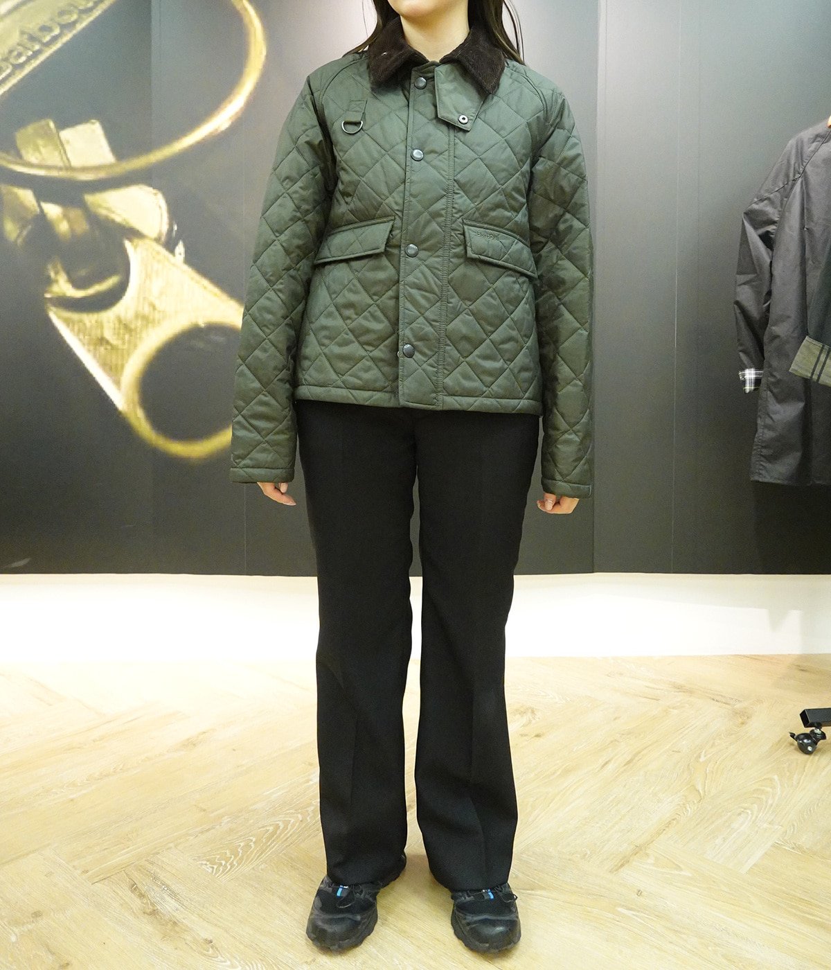 Barbour　SPEYコート　レディース　Size10 Ｌインナーベスト付き Barbour コート アウター 「Barbour/バブアー」 別注 中綿入り