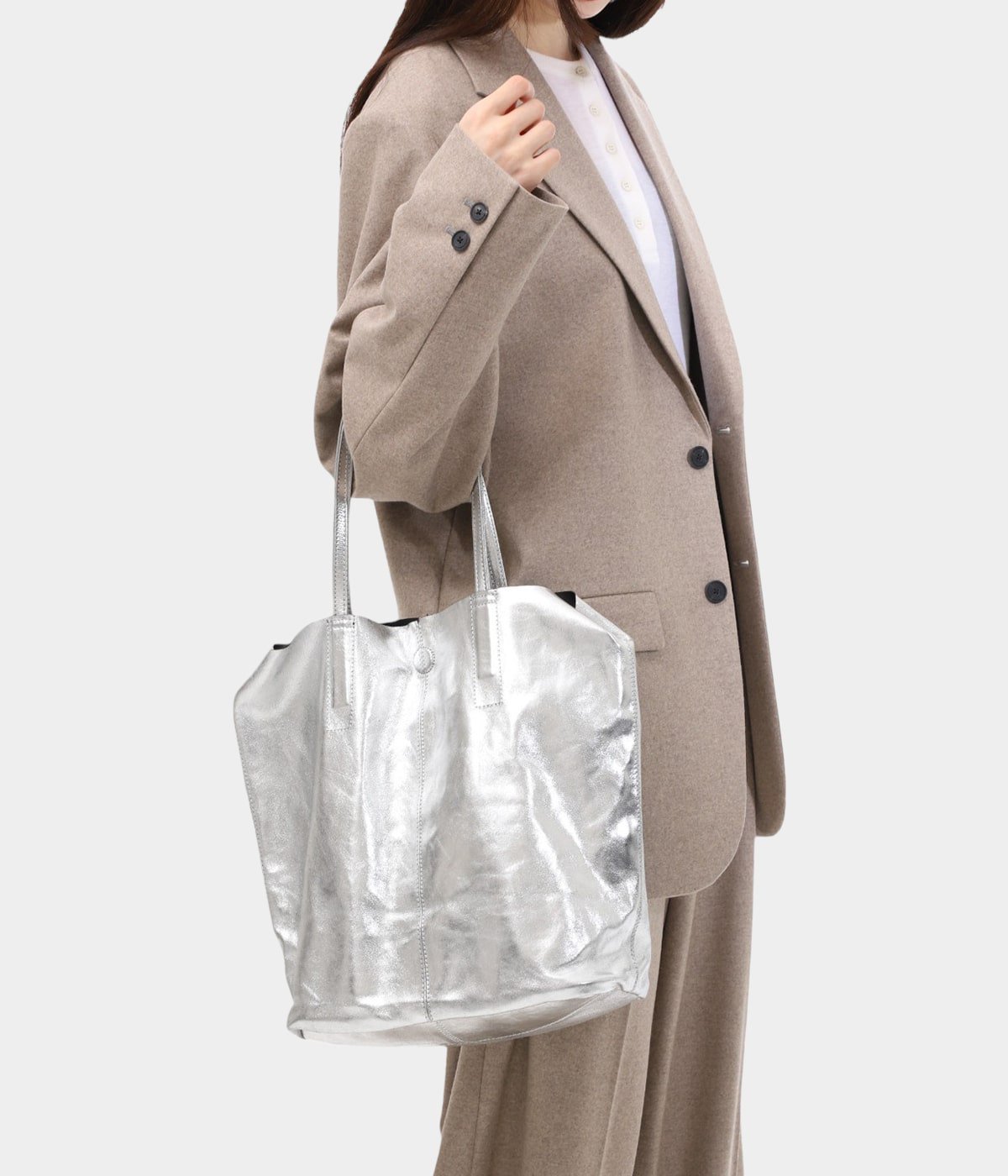 3WAY MIDIUM TOTE（SHORT）SILVER | Morphee(モルフェ) / バッグ