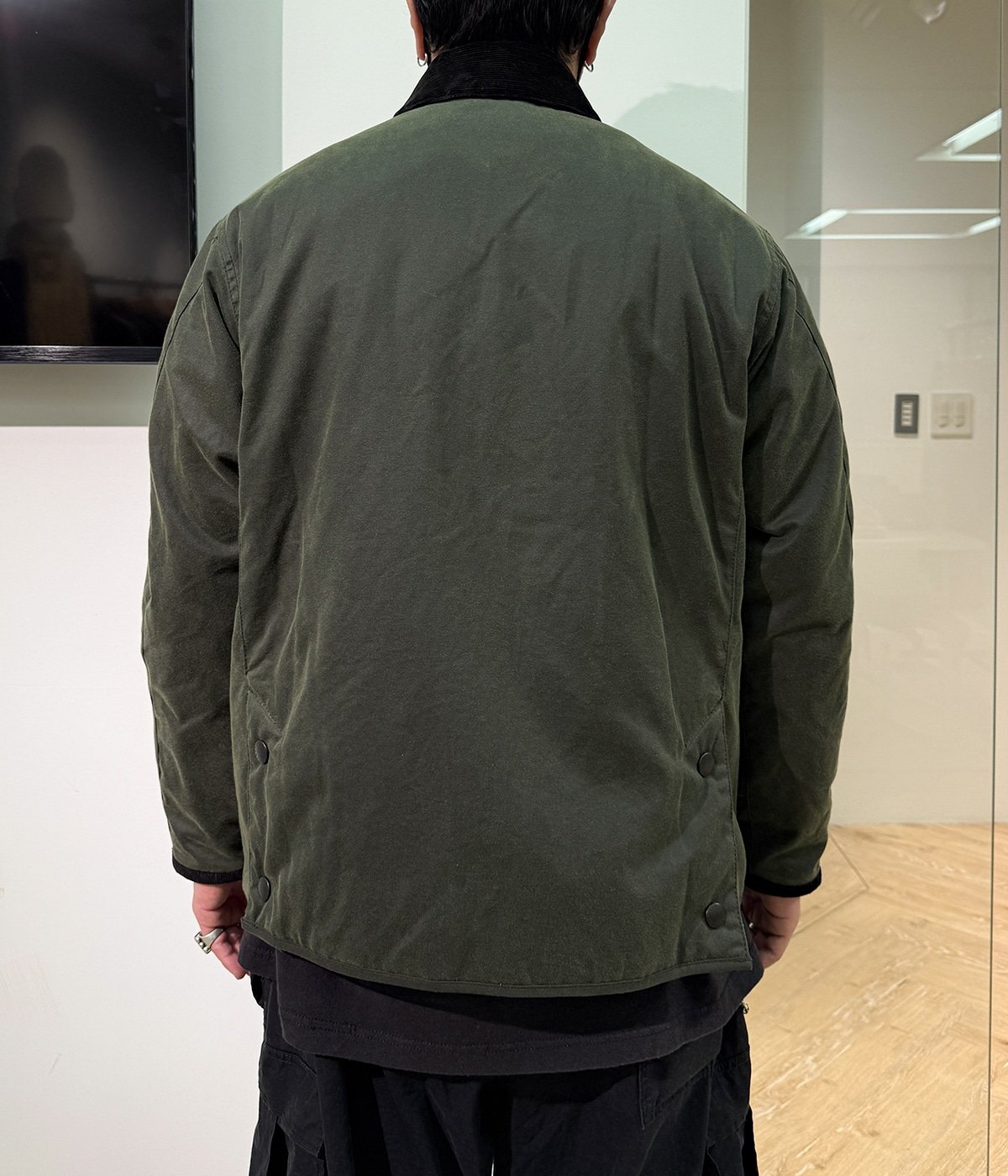 Barbour ダークグリーン ミリタリージャケット Sサイズ 新品 予約】Short Liddesdale Wax Jacket | Barbour(バブアー) / アウター