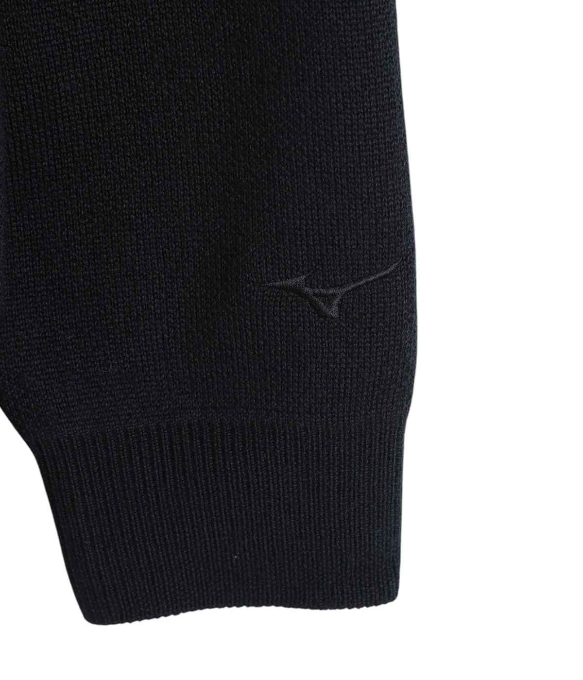 Mizuno NEW VINTAGE GOLF スエット ブラック GO/LOOK!（ゴルック） | NEW VINTAGE GOLF×MIZUNO Classic Logo Knit