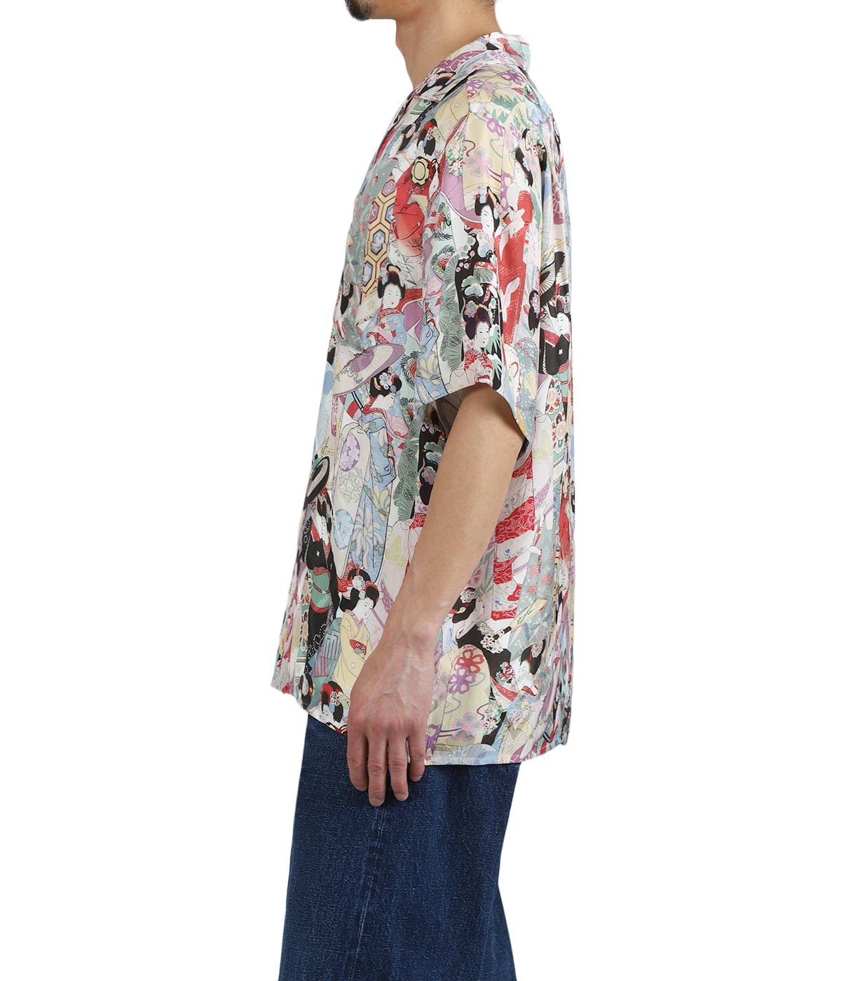 SILK CUPRO SHORT SLEEVE ALOHA SHIRT〈MAIKO〉 | NIPOALOHA 