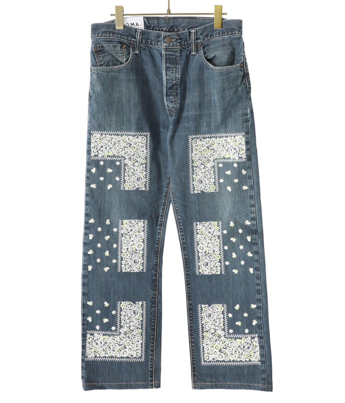 Bandana Embroidery Denim Pants | NOMA t.d.(ノマ ティーディー