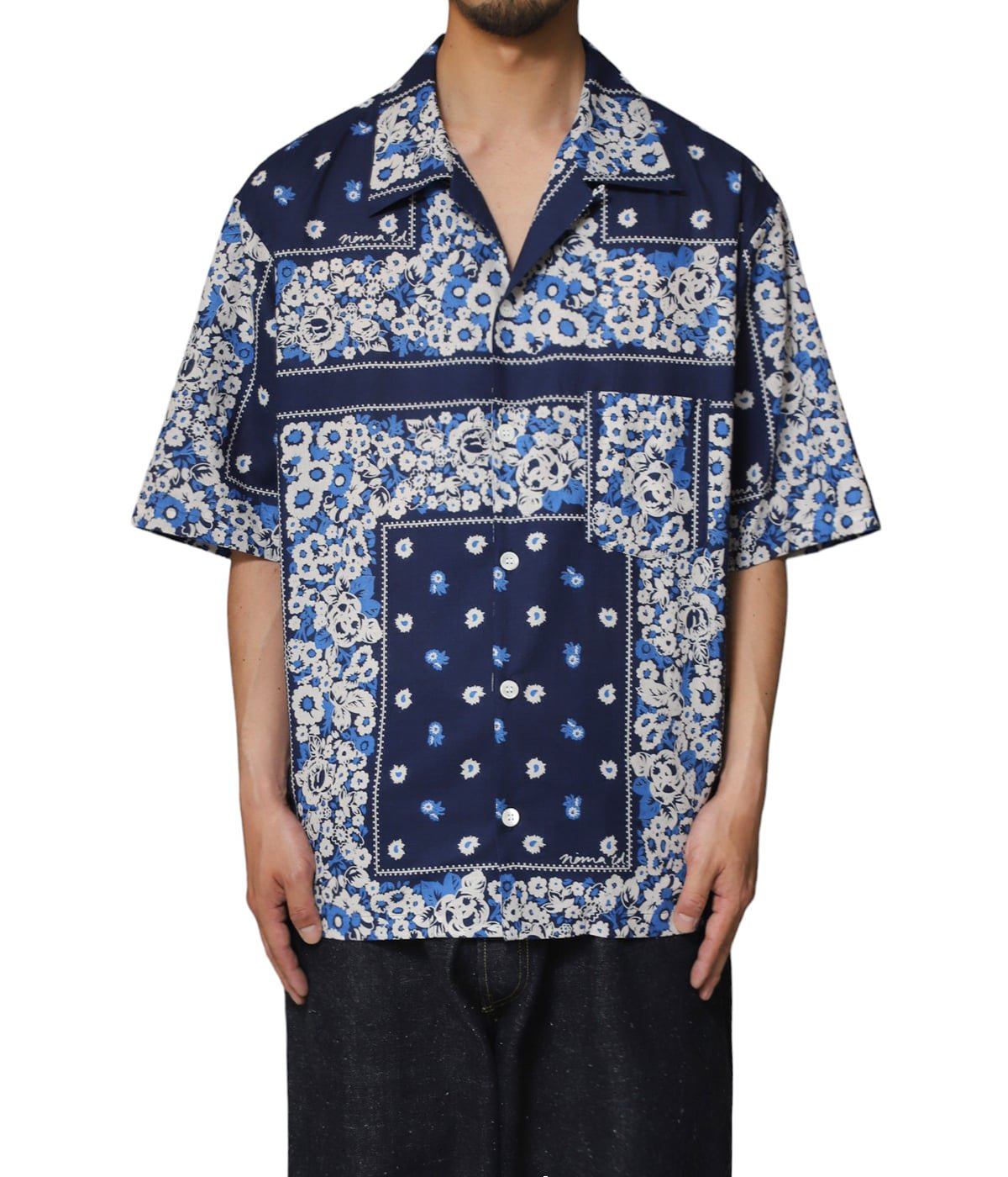Indigo Print Summer Shirt | NOMARHYTHM TEXTILE(ノーマリズム