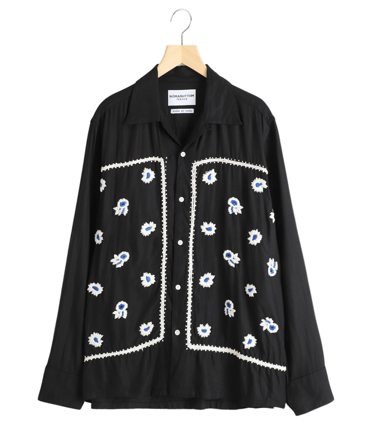 Bandana Hand Embroidery Shirt | NOMARHYTHM TEXTILE(ノーマリズム