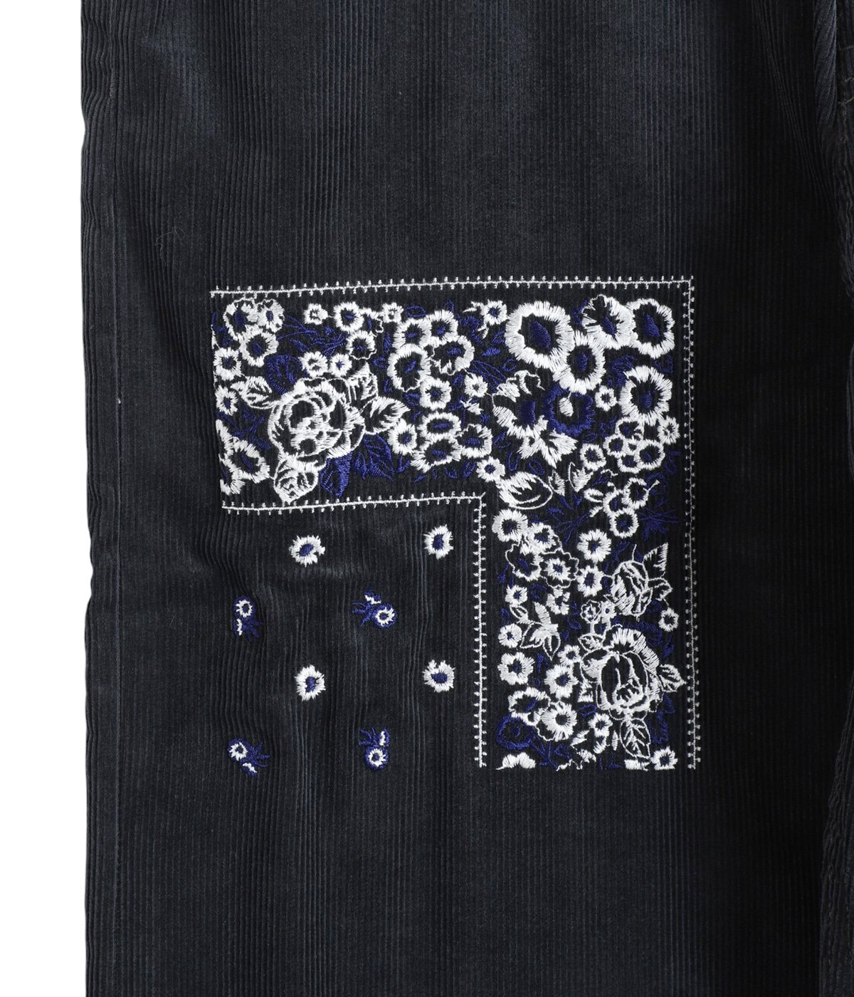 Bandana Embroidery Corduroy Pants | NOMARHYTHM TEXTILE(ノーマ