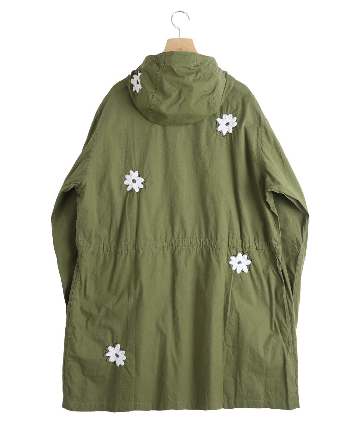 Flower Embroidery Hooded Coat | NOMARHYTHM TEXTILE(ノーマリズム