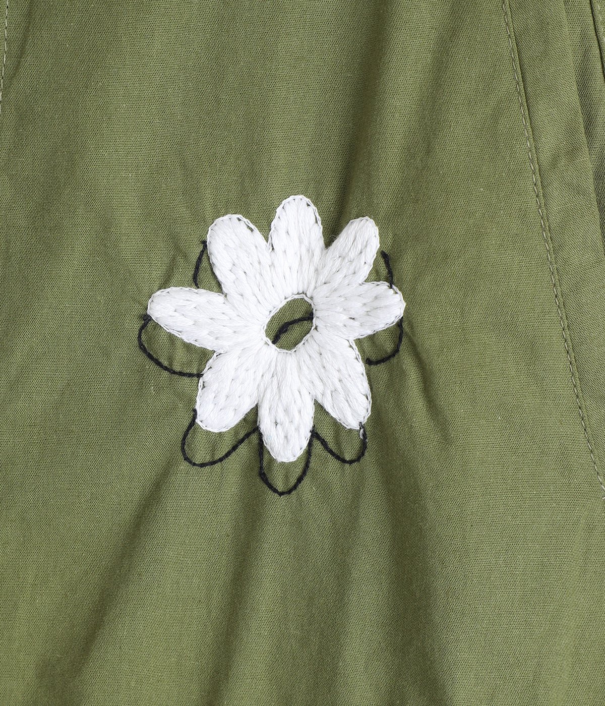 Flower Embroidery Hooded Coat | NOMARHYTHM TEXTILE(ノーマリズム 