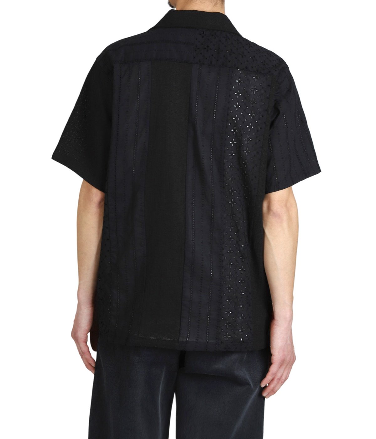 Lace Patchwork Shirt | NOMARHYTHM TEXTILE(ノーマリズム