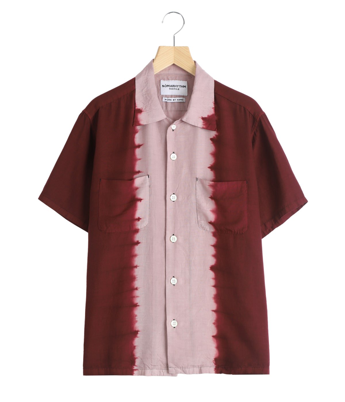 Hand Dye Open Collar SS Shirt | NOMARHYTHM TEXTILE(ノーマリズム
