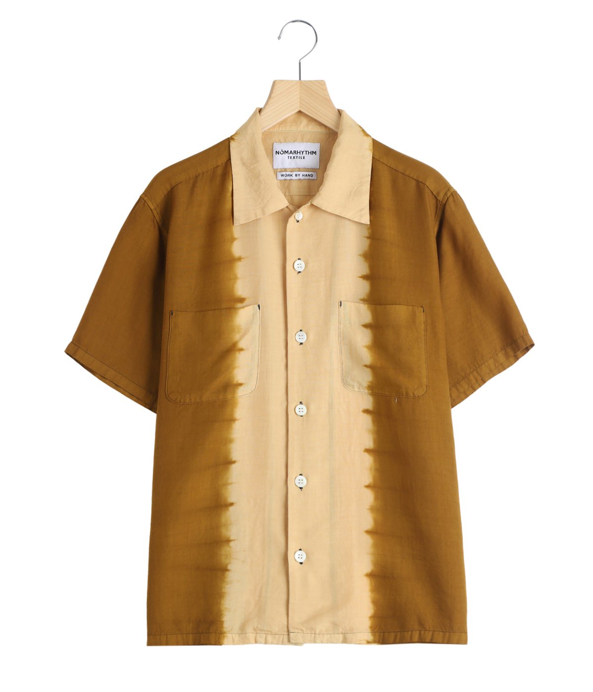 洋楽 No Tone Unstirred Hand Dye Open Collar SS Shirt | NOMARHYTHM TEXTILE(ノーマリズム