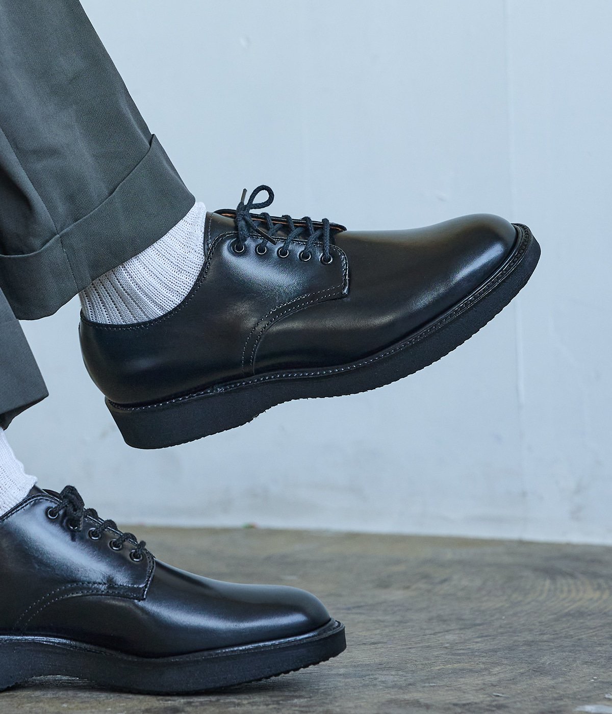別注5-EYE PLAIN TOE OX. (カーフ・ミリタリーラスト・スーパー