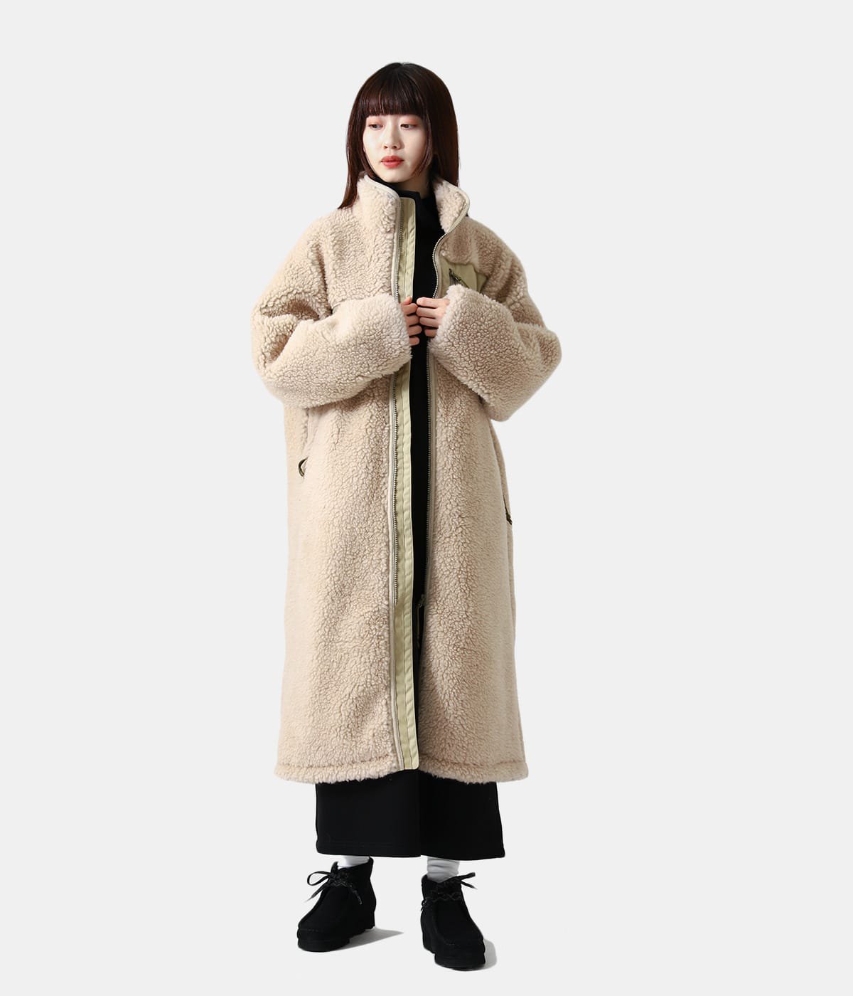 キナリ・ベージュ Wool Boa Fleece Field Coat 新品未使用 - crumiller.com