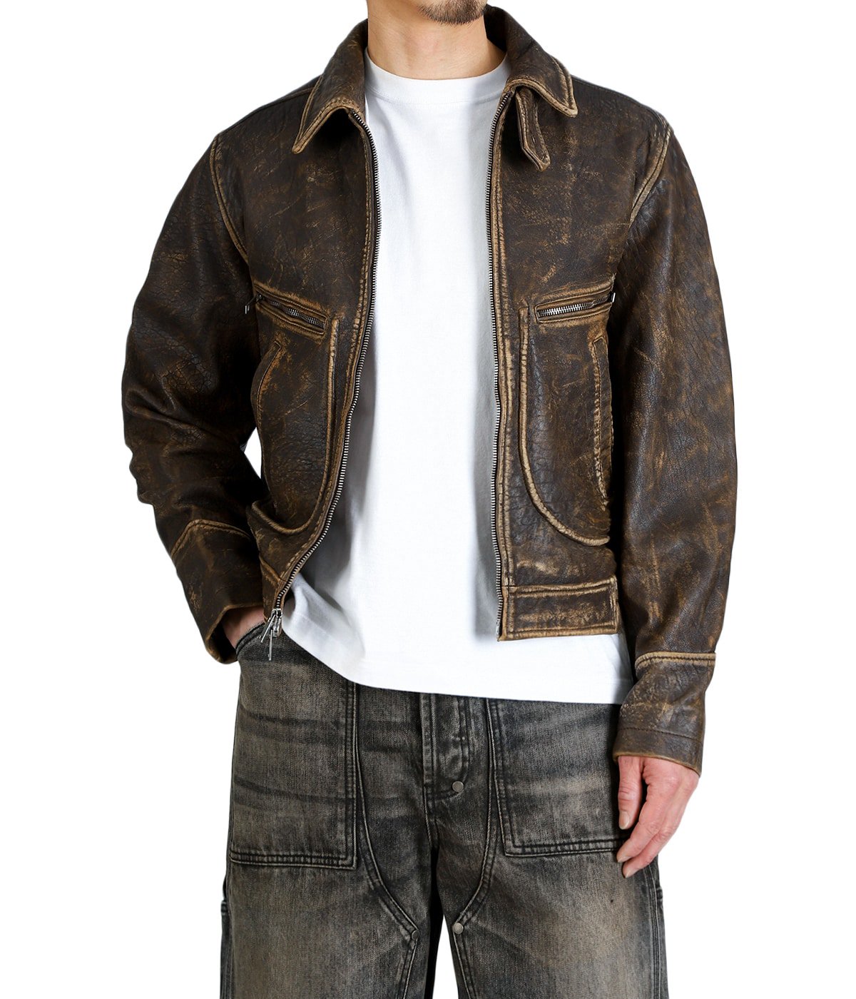 AERO LEATHER JACKET | NO MAINTENANCE(ノーメンテナンス) / アウター