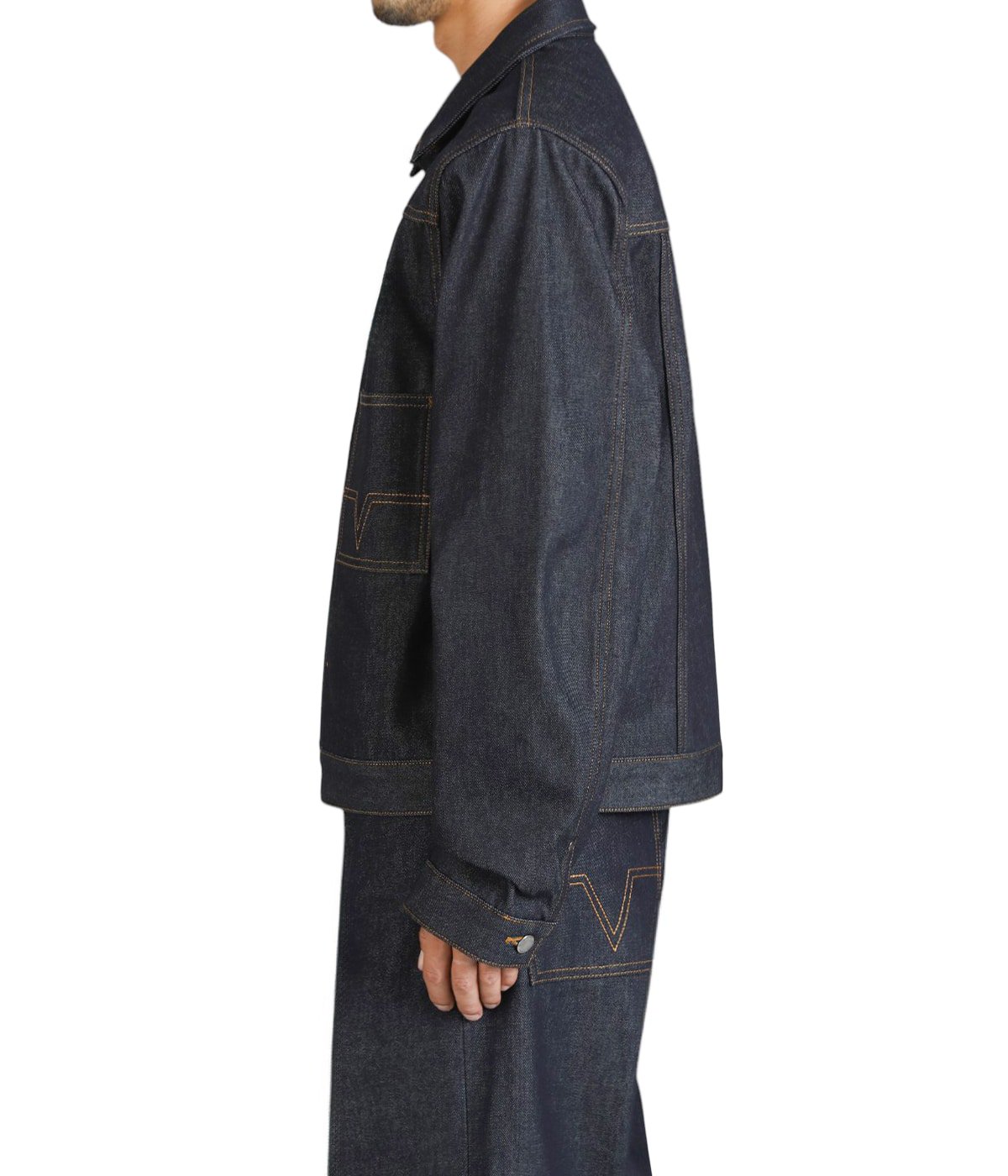 ジャケット・アウター NO MAINTENANCE Black Trucker Jacket S NO MAINTENANCE|ノーメンテナンス 6 Zip Trucker Jacket BLACK