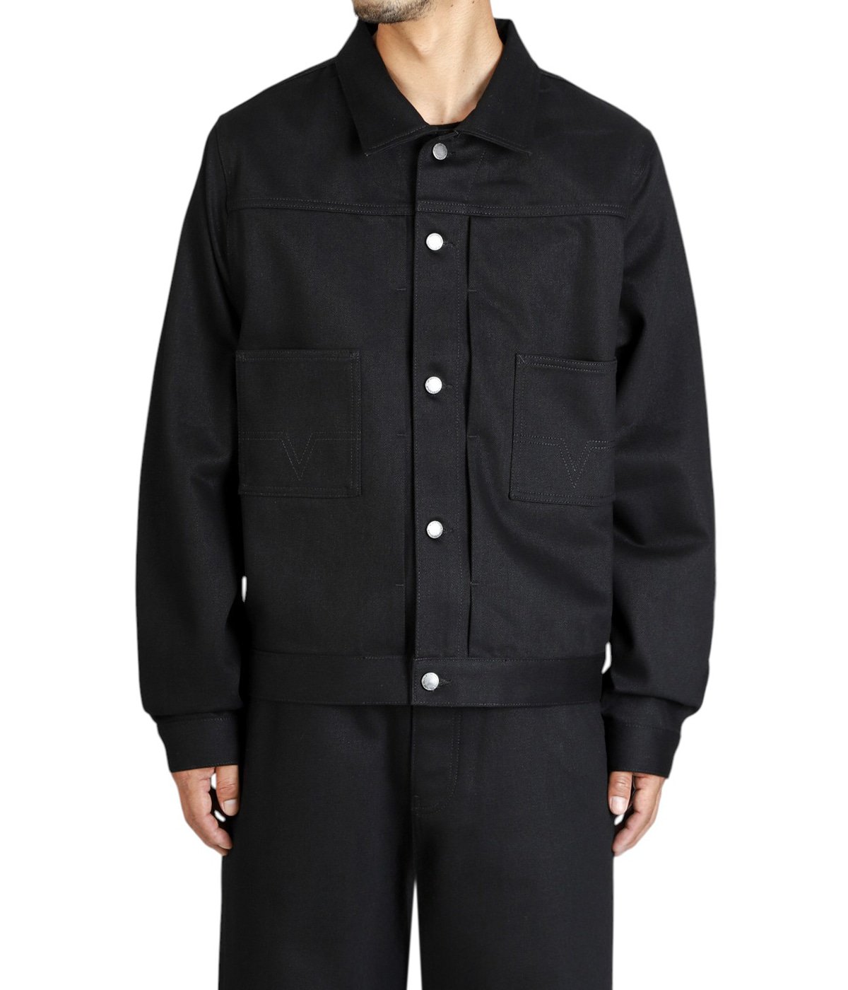 ジャケット・アウター NO MAINTENANCE Black Trucker Jacket S NO MAINTENANCE|ノーメンテナンス 6 Zip Trucker Jacket BLACK