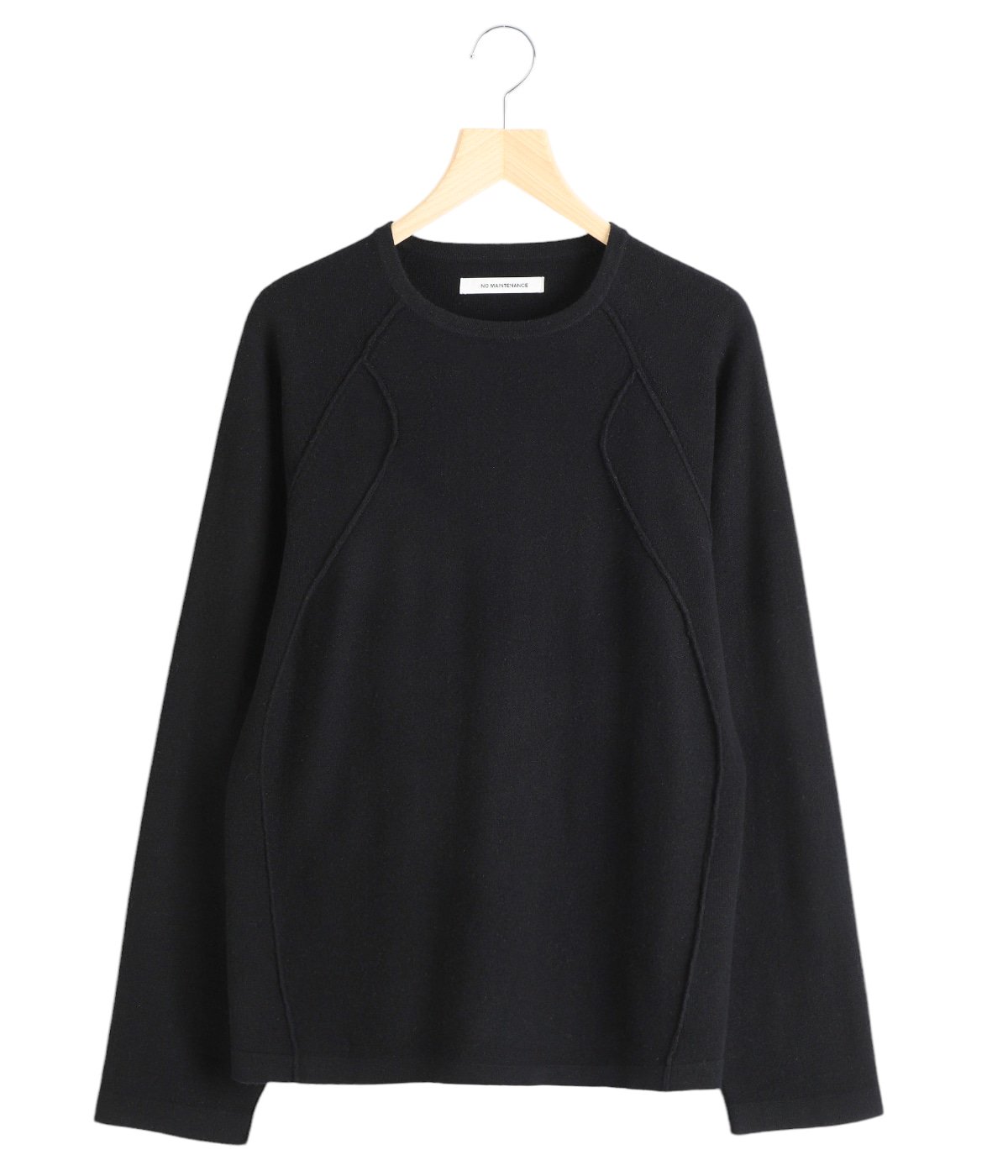 トップス nomaintenance raw seam cashmere knit CASHMERE RAW SEAM KNIT | NO MAINTENANCE(ノーメンテナンス