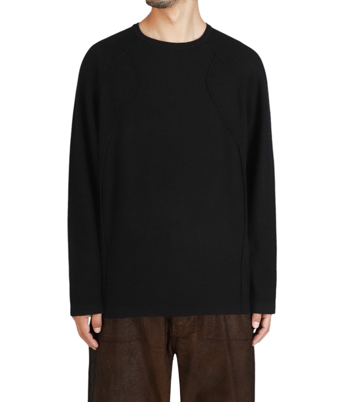 トップス nomaintenance raw seam cashmere knit CASHMERE RAW SEAM KNIT | NO MAINTENANCE(ノーメンテナンス