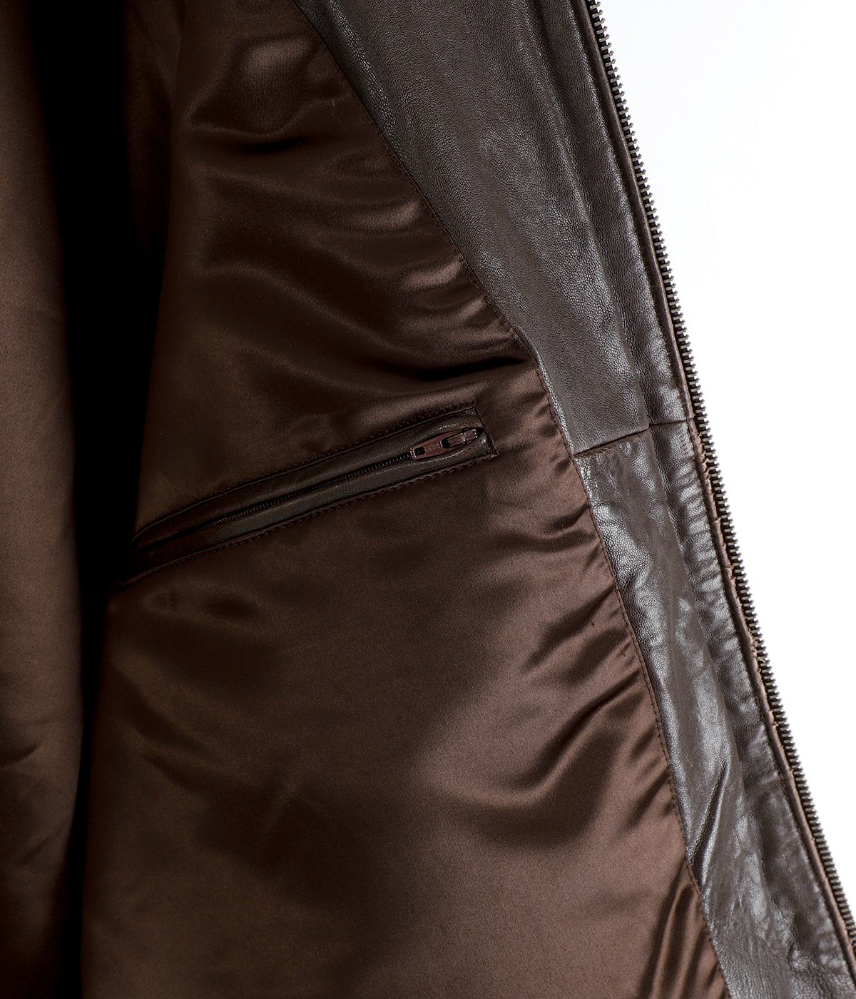 NO MAINTENANCEラムレザー メカニックジャケットM ブラウン ノー