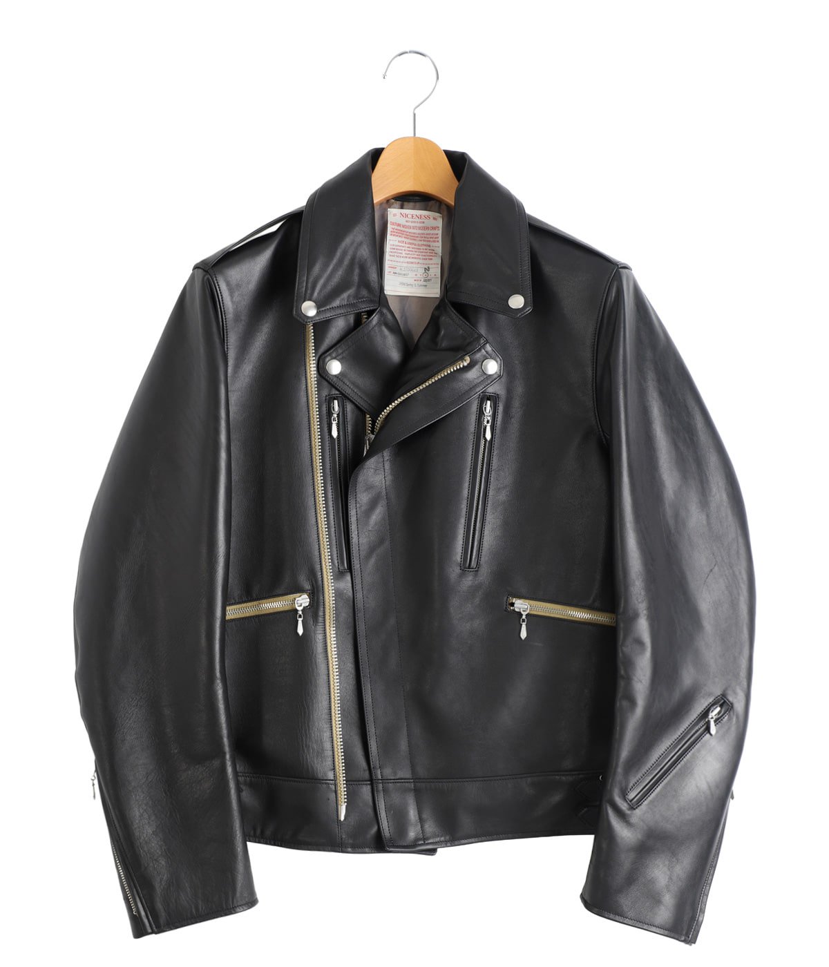 【美品】Has2sons ライダースジャケット モード y2k 短丈 SINSS ブルゾン アウター A2 short flight jacket / A2ショート