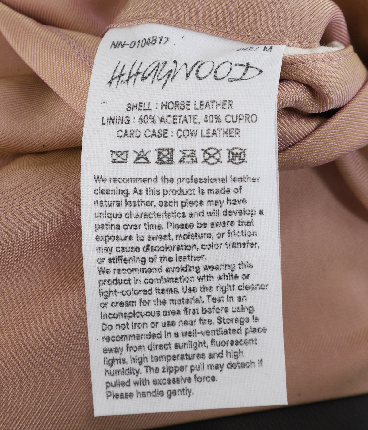 H.HAYWOOD / H.ヘイウッド (ホース シングルライダースジャケット