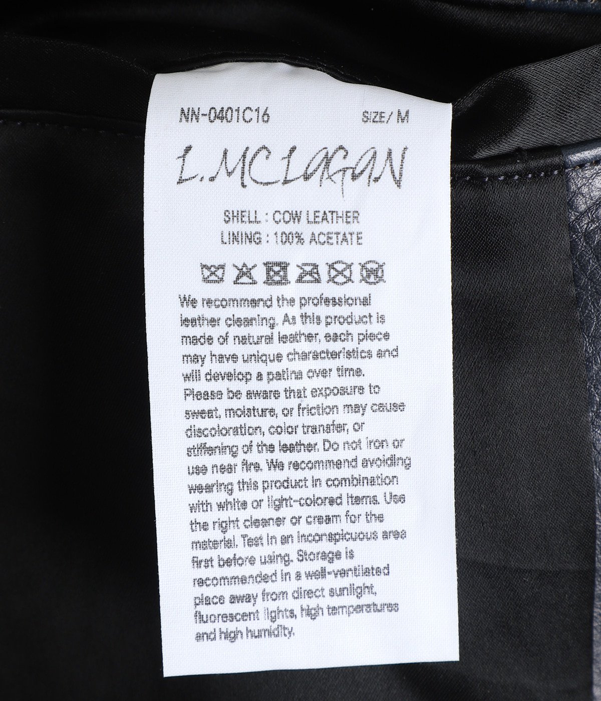 L.MCLAGAN / L.マクラガン ( ブラウンコアカウレザー 13ボタン