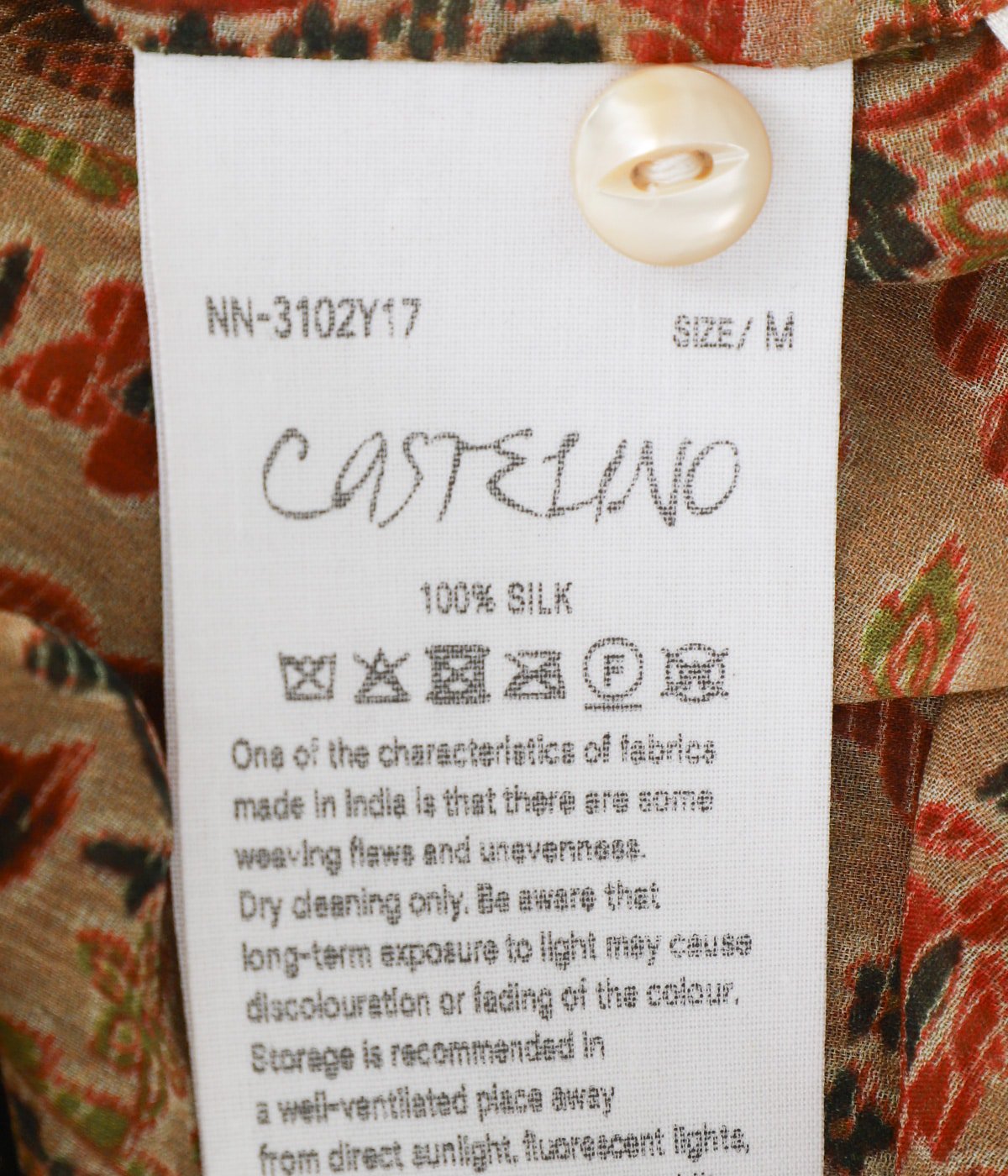 CASTELINO / カステリーノ (シルクシフォン ロースロープシャツ