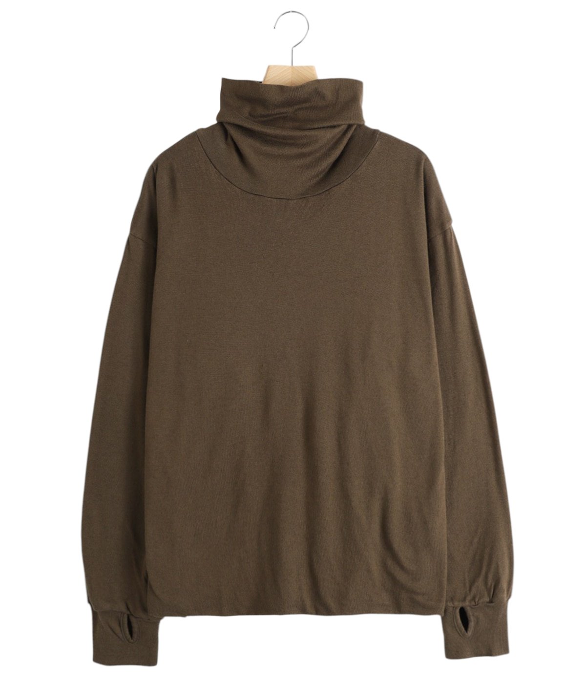 BUCKLEY / バックリィ ( コットンカシミヤ ルーズネック L/S シャツ 