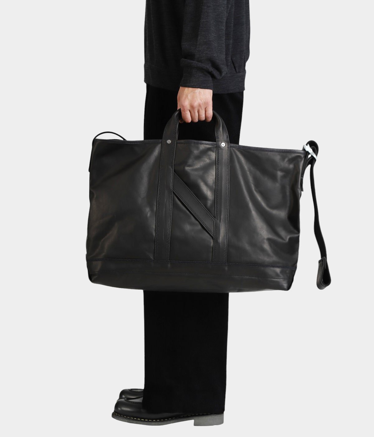 NICENESS(ナイスネス)/O.LEDZ / O.レッズ black/ O.LEDZ / O.レッズ ( オイルドレザーショルダートートバッグ