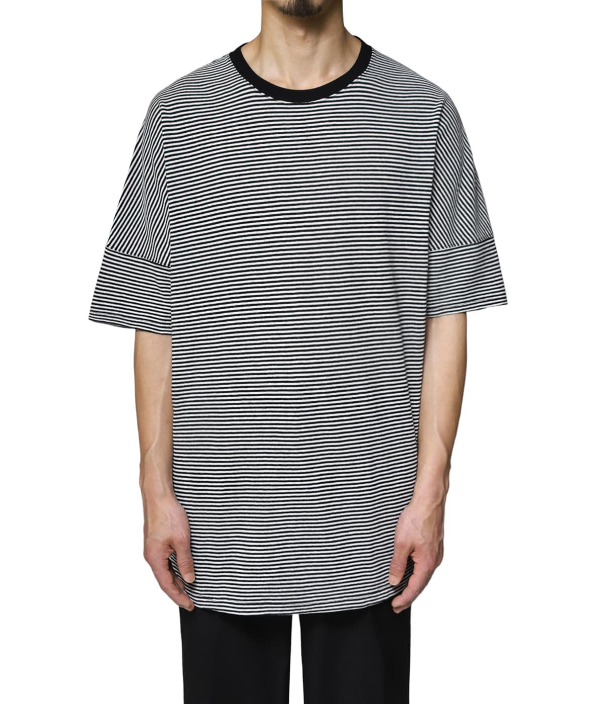 CLERK S/S TEE C/L PIQUE BORDER | nonnative(ノンネイティブ 