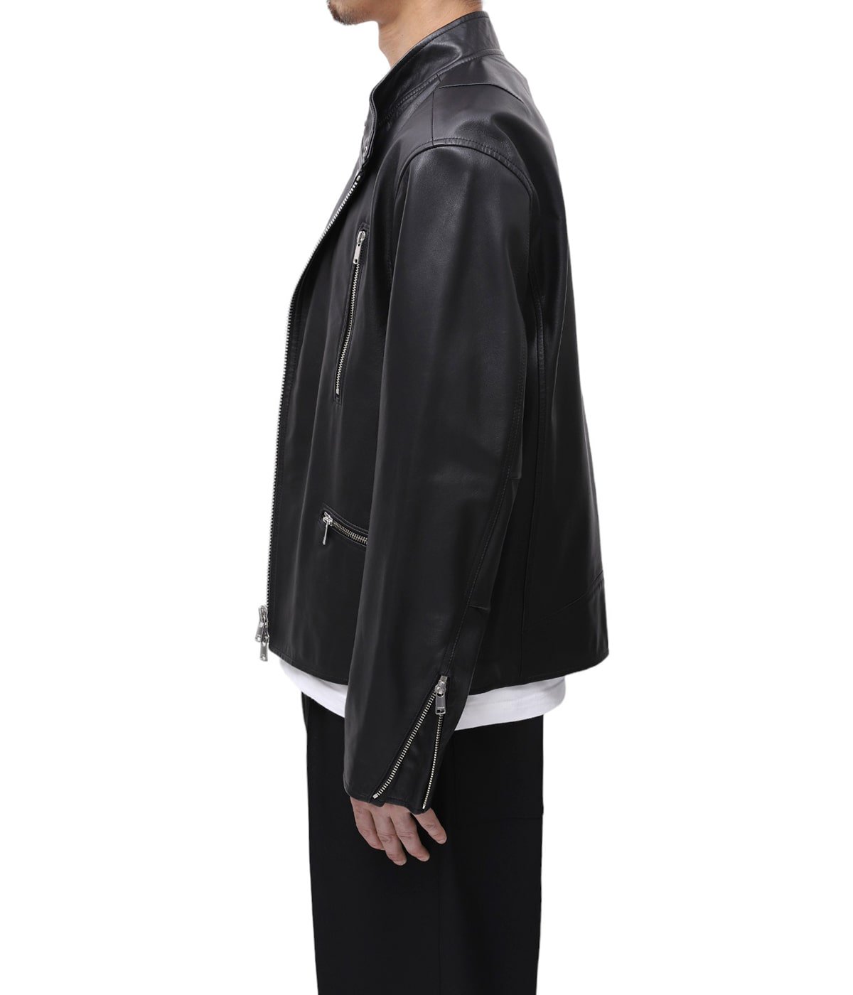 RIDER BLOUSON SHEEP LEATHER WITH GORE-TEX WINDSTOPPER | nonnative ...