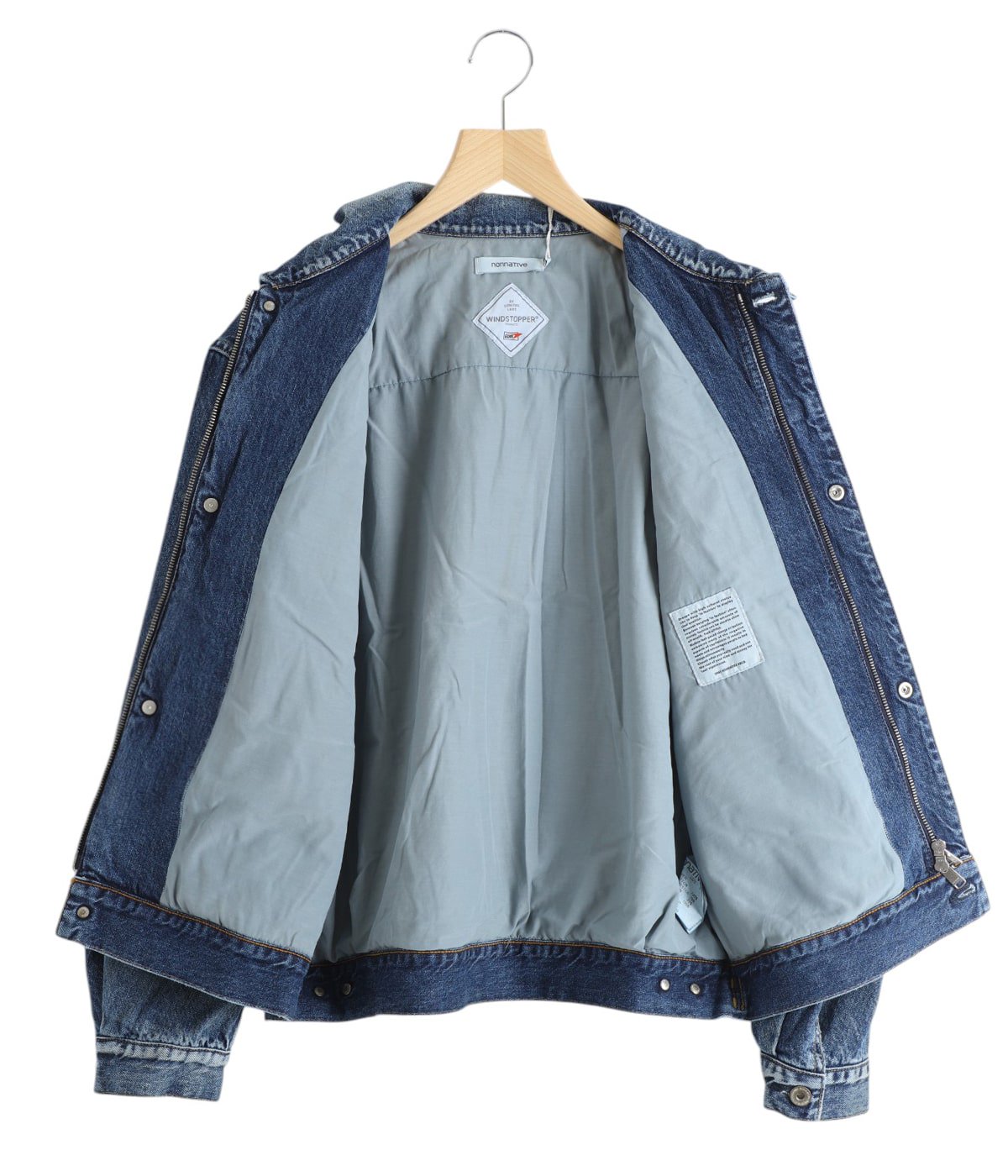 TRUCKER BLOUSON COTTON 11.5oz DENIM VW LIGHT WITH WINDSTOPPER