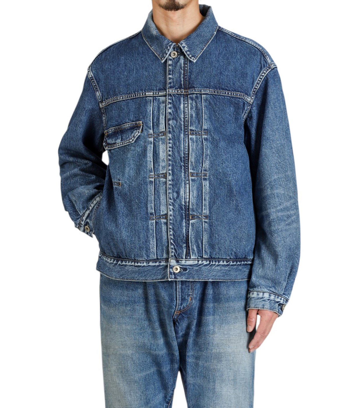 TRUCKER BLOUSON COTTON 11.5oz DENIM VW LIGHT WITH WINDSTOPPER