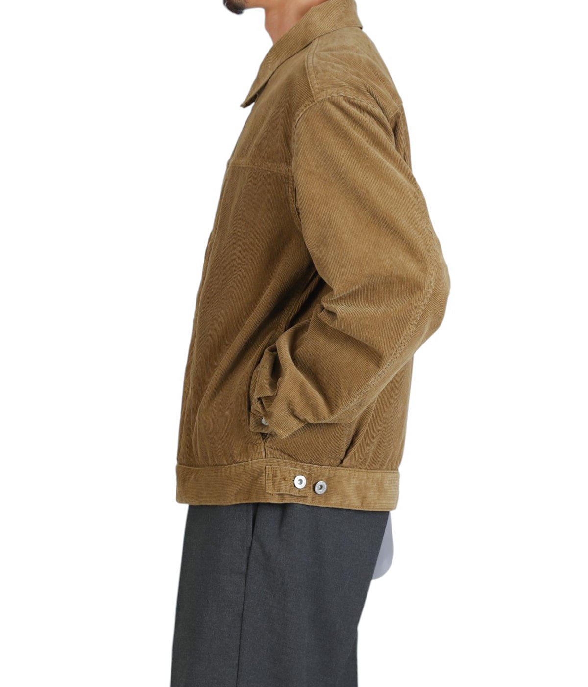 TRUCKER BLOUSON COTTON CORD SULFUR DYE WITH WINDSTOPPER