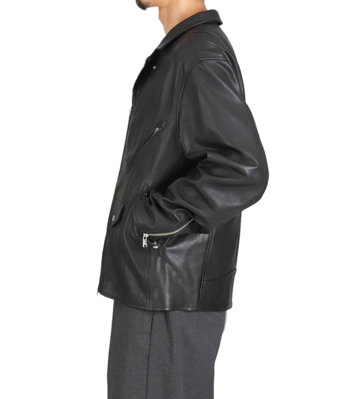 RIDER BLOUSON COW LEATHER WITH WINDSTOPPER | nonnative(ノン