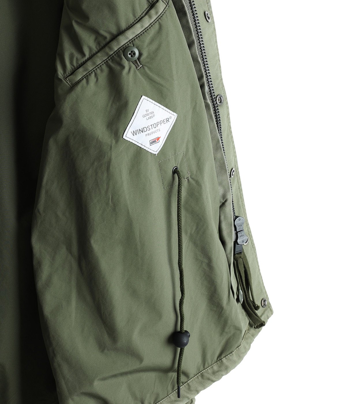 TROOPER JACKET COTTON BACK SATIN VW WITH WINDSTOPPER | nonnative