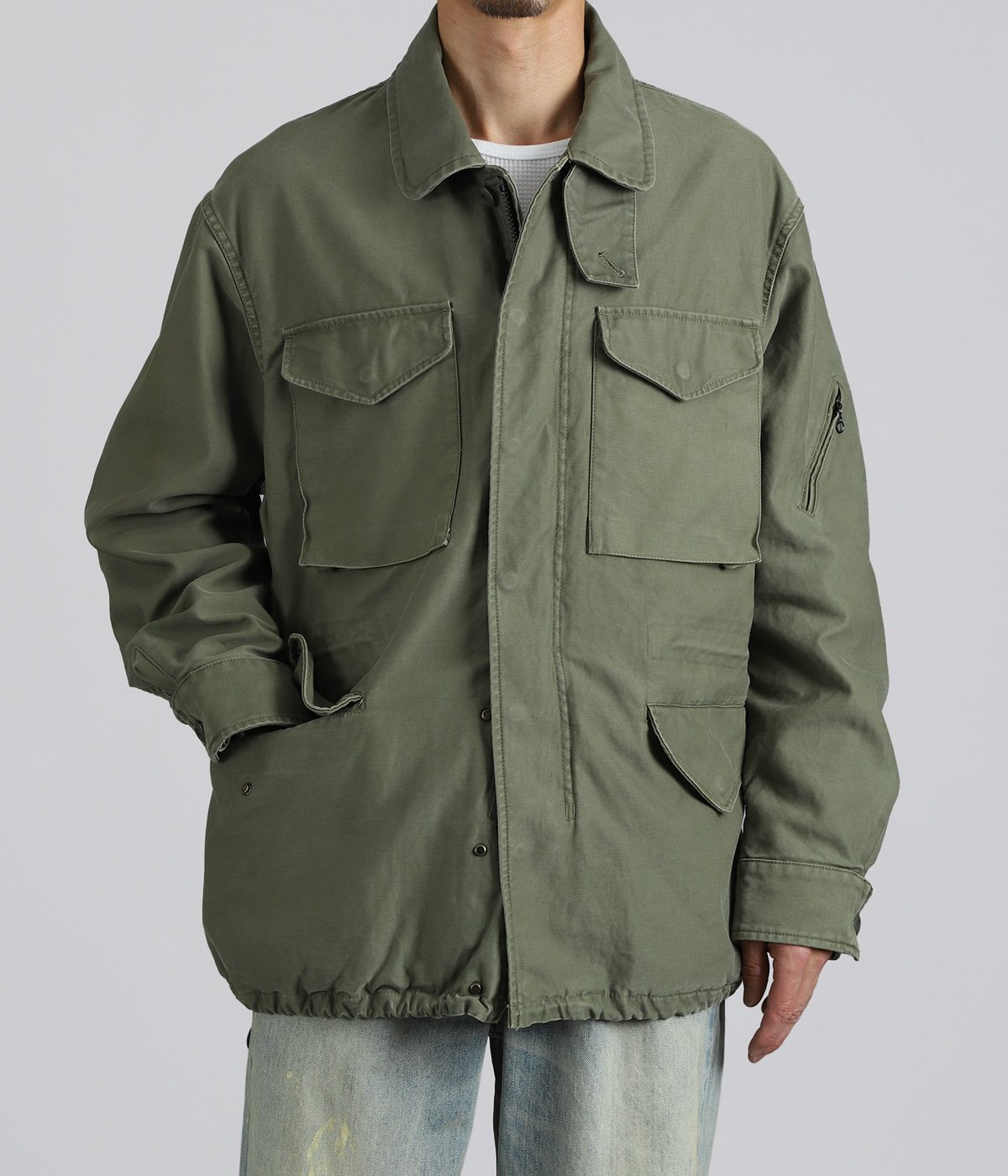 TROOPER JACKET COTTON BACK SATIN VW WITH WINDSTOPPER | nonnative
