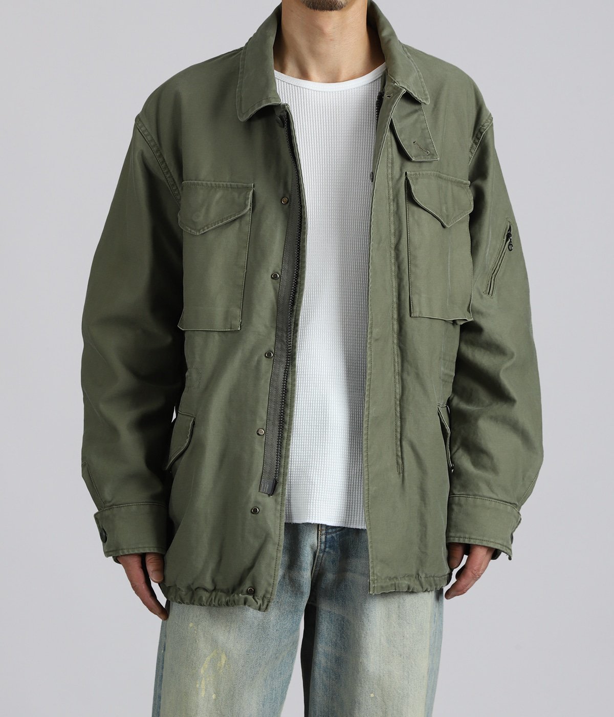 TROOPER JACKET COTTON BACK SATIN VW WITH WINDSTOPPER | nonnative