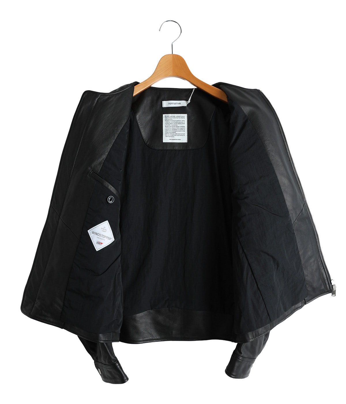 RIDER BLOUSON SHEEP LEATHER WITH WINDSTOPPER | nonnative(ノン