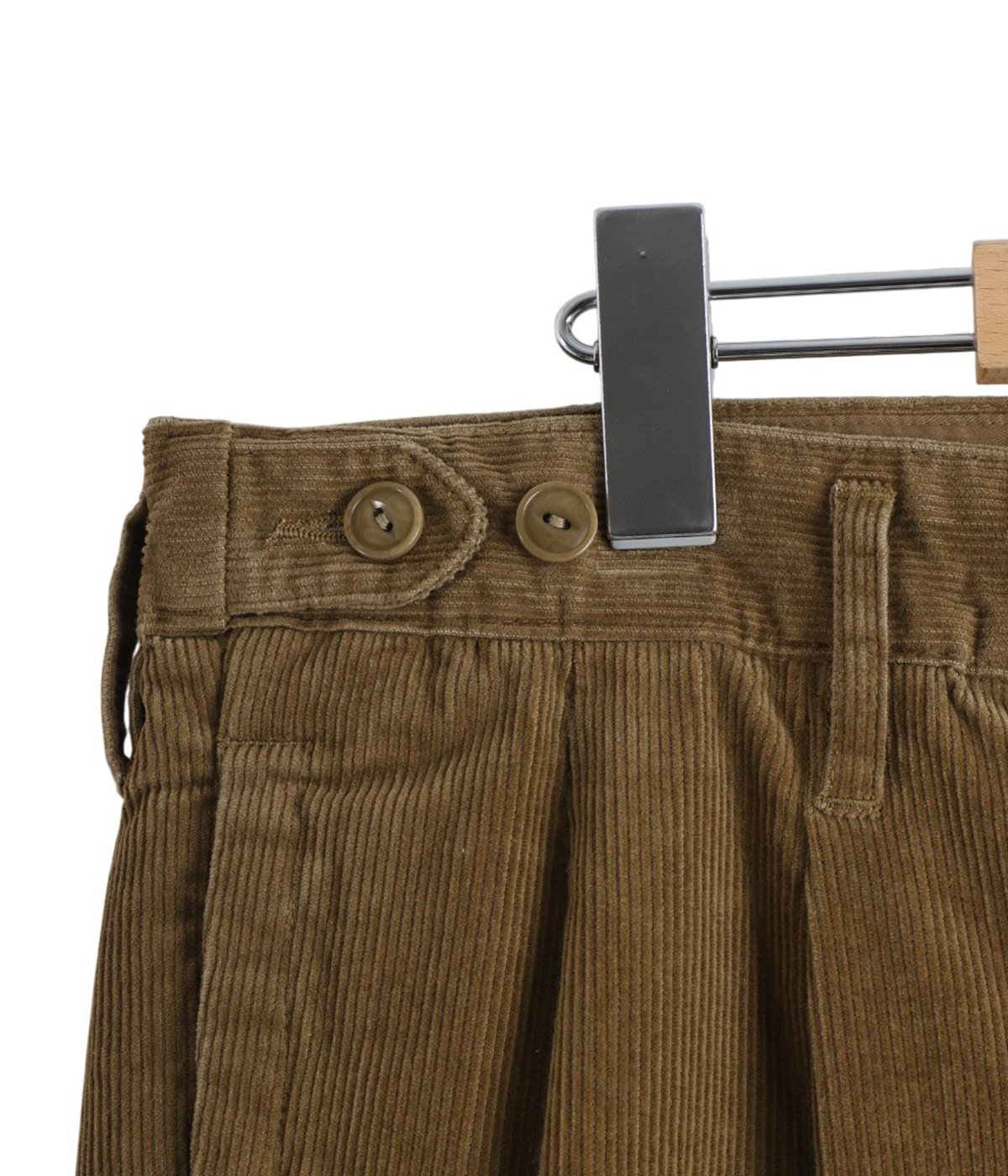 OFFICER CHINO TROUSERS COTTON CORD SULFUR DYE | nonnative(ノン